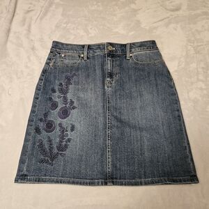 Talbots jean skirt